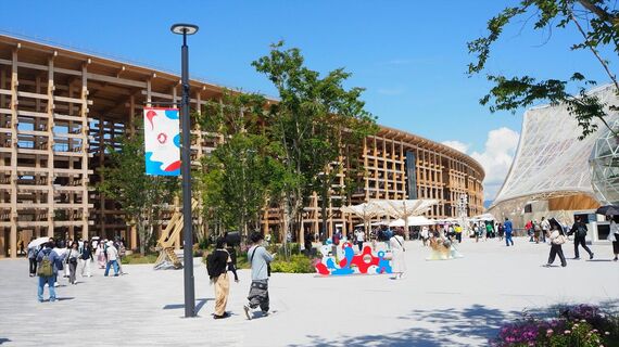 5月28日に訪問した万博会場。平日にもかかわらず一般入場者が12万5000人となった(筆者撮影)