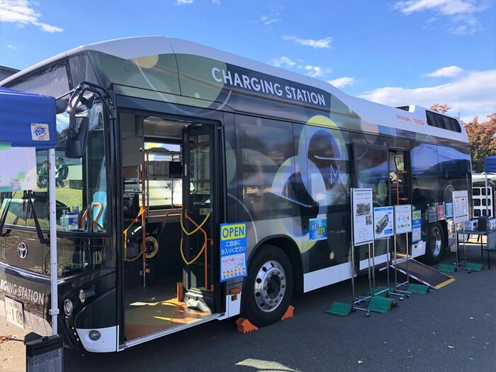 CHARGING STATIONの燃料電池バス