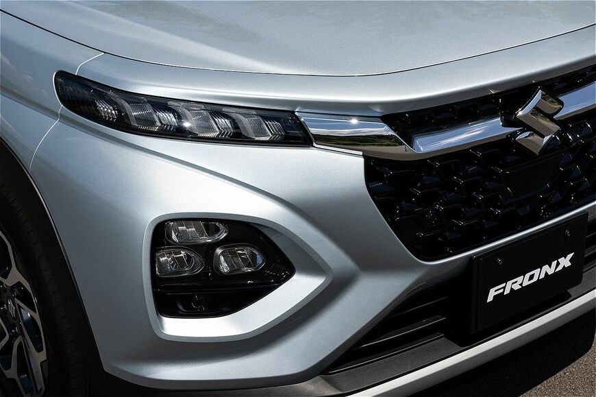 スズキ新型SUV「フロンクス（プロトタイプ）」のディテール（写真：三木宏章）