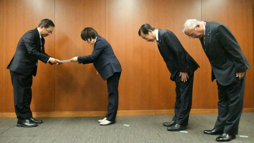 リニア問題で国交省鉄道局長に要望する大井川流域市町首長