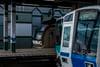 奥に練馬駅に停車する東京メトロの車両が見える