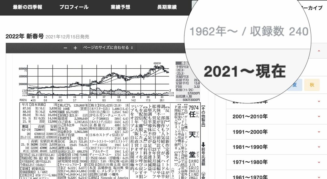 直伝！新しくなった｢四季報アーカイブ｣のスゴイ活用方法｜会社四季報オンライン