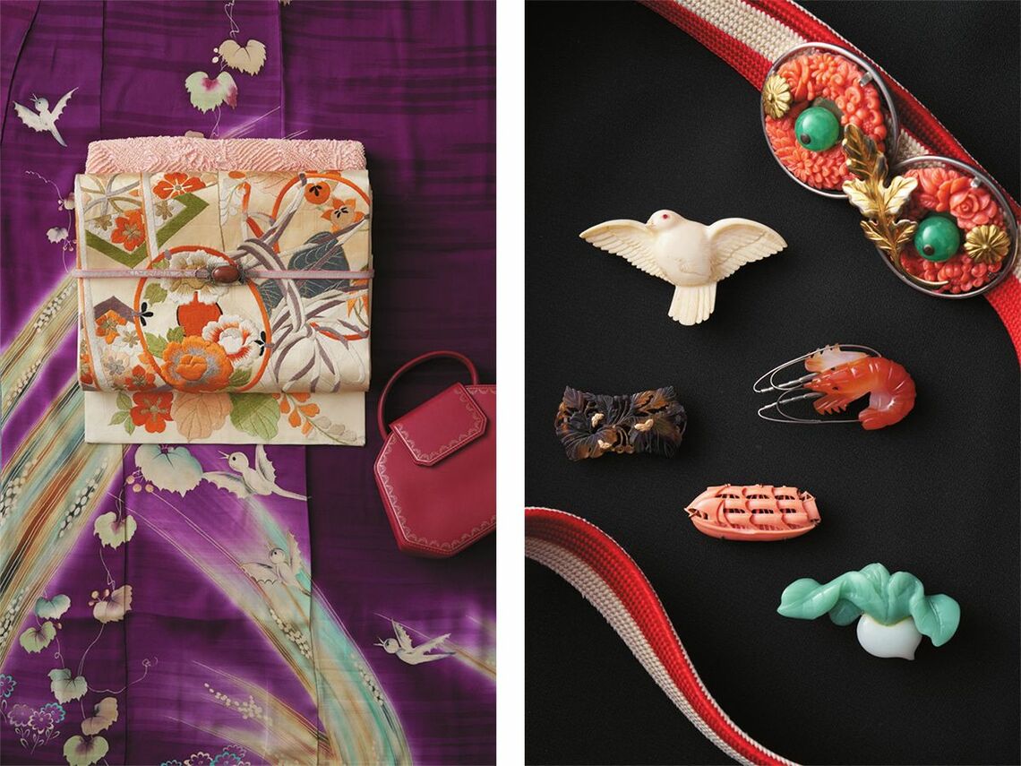 アンティーク着物、小物