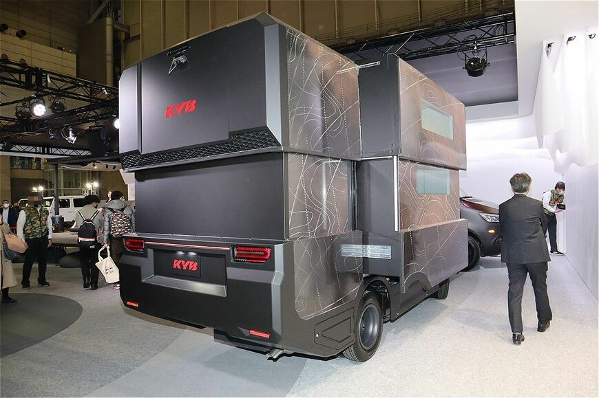 カヤバの東京オートサロン2023出展内容（筆者撮影）