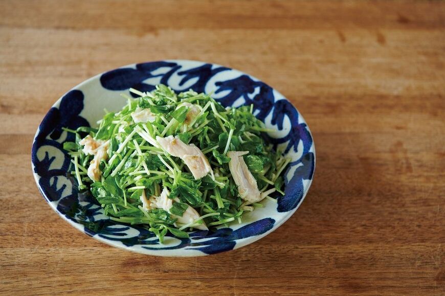 ゆずこしょうの爽やかな辛みが後を引いて、食べ飽きない味。豆苗の代わりに、水菜を使ってもおいしいです（写真提供：豊田明子）