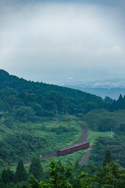 矢岳越えの列車
