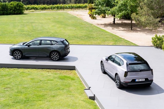 ボルボの新型EV「EX60」国際試乗会の様子（写真：VOLVO）