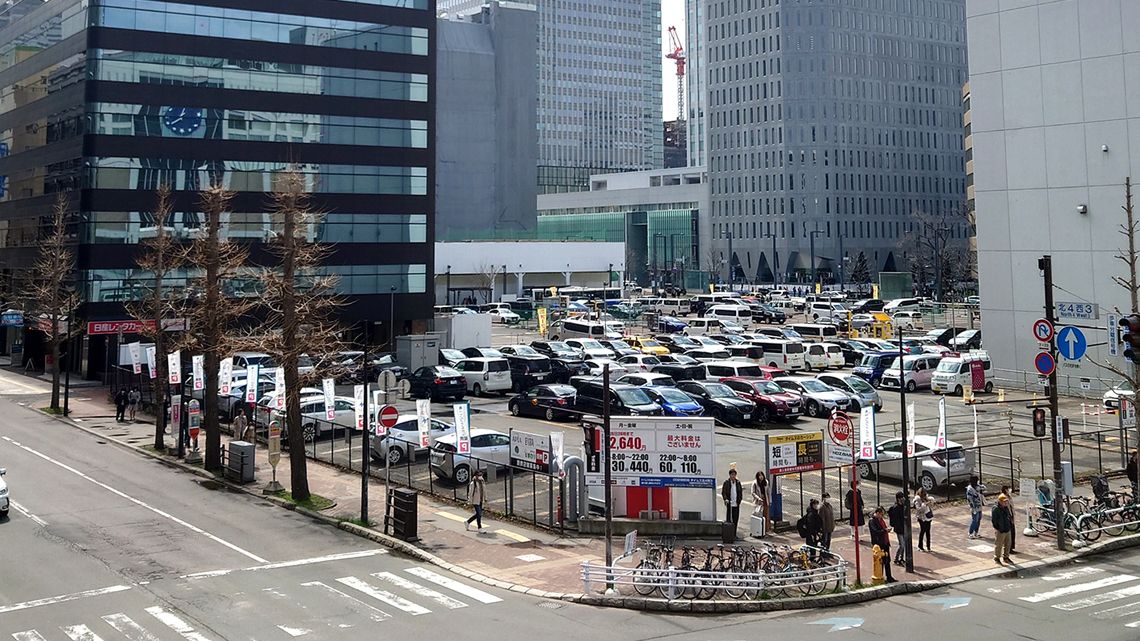 札幌駅前の札幌西武ロフト館跡地