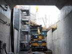 福島側の地下トンネル出口