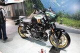 スズキの新型「GSX-8TT」（筆者撮影）