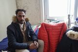 フランスで難民申請中のスーダン人スハイルさん（筆者撮影）