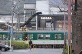 JR山科駅前　京津線踏切