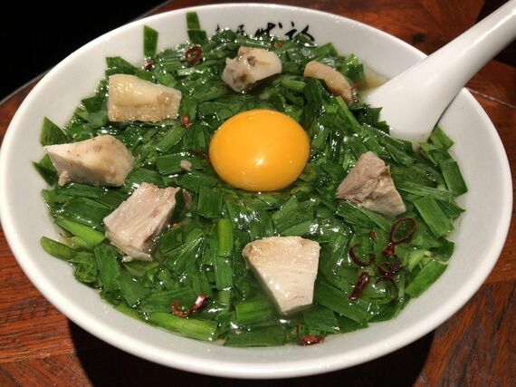「麺屋 我論」の「ニラ麺」