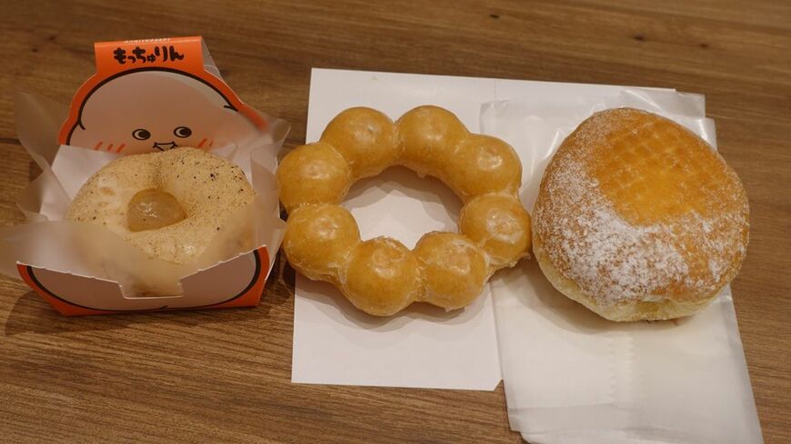 もっちゅりん、ポン・デ・リング、エンゼルクリーム