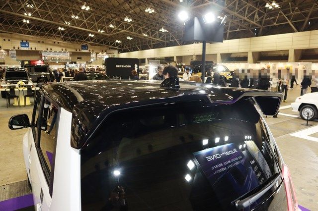 ホンダ「スーパーワン」の純正アクセサリー装着車（筆者撮影）