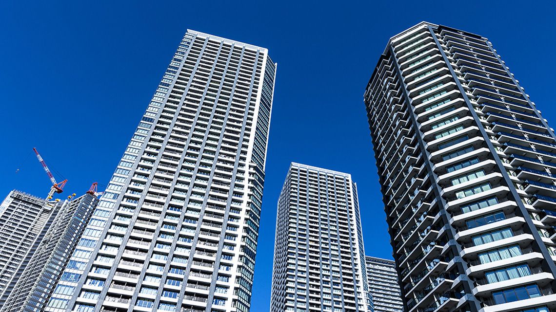 高層マンションの外観