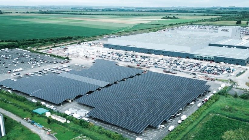 フランス北部のノール県ドゥエーに建設された遠景動力の「ギガファクトリー」。ルノーの次世代EV群に車載電池を供給する(遠景動力のウェブサイトより)