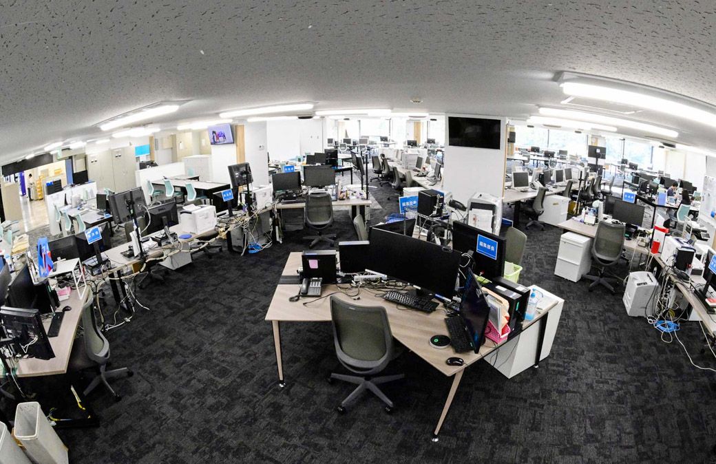 4階編集局の中枢エリア