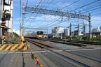 第9号踏切と下り電車