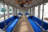 京阪電気鉄道　800系　客室内　ロングシート