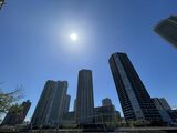辰巳地区から見える東雲のタワマン群（筆者撮影）