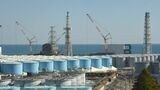 福島第一原子力発電所には、汚染水を浄化処理した水タンクが立ち並ぶ（写真：代表撮影）