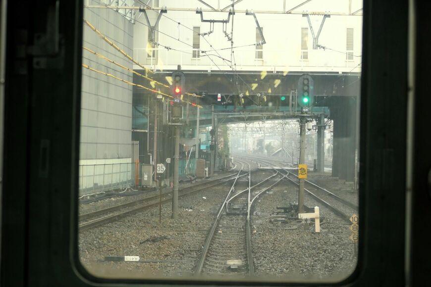 大師線列車の前面展望