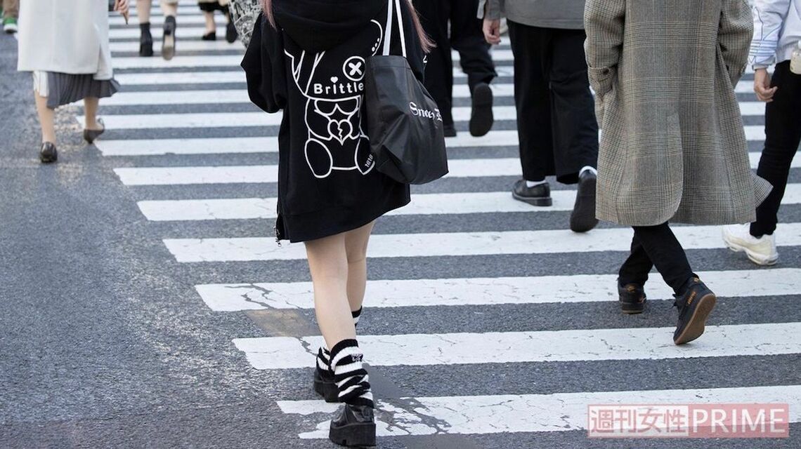 2021年の渋谷。ルーズソックスの女子高生はいなかった。校則で禁止されている高校も（写真：週刊女性PRIME）