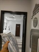 シャワー用にタオルを貸出してくれた（筆者撮影）