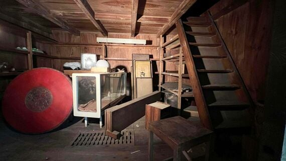 改修前の蔵内部の様子