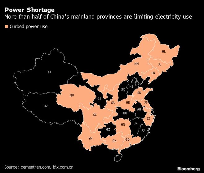 中国のホットイシューは恒大から｢電力危機｣に