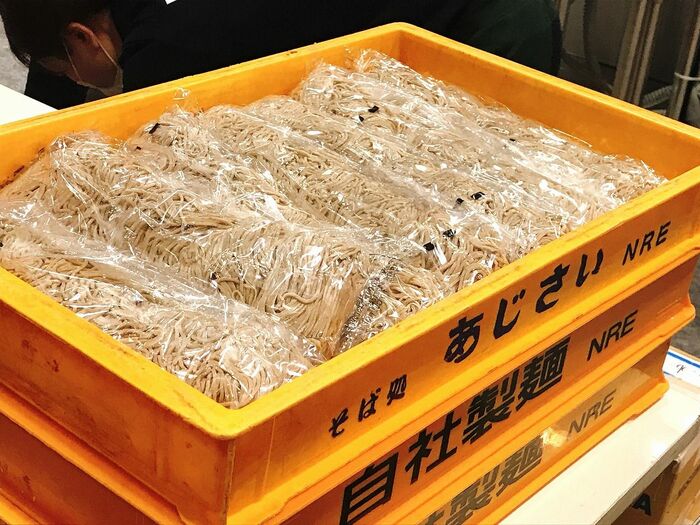 幕張メッセで使われていたそば麺