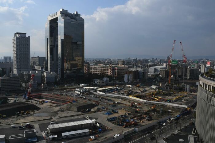 大阪駅北側に広がる再開発エリア