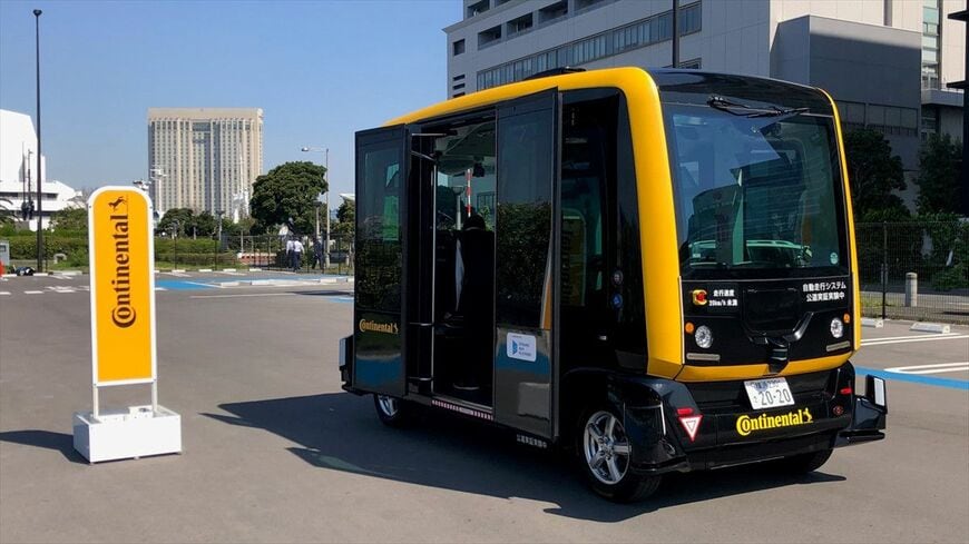 今回、試乗が叶ったイージーマイル製のレベル4実証車両（筆者撮影）