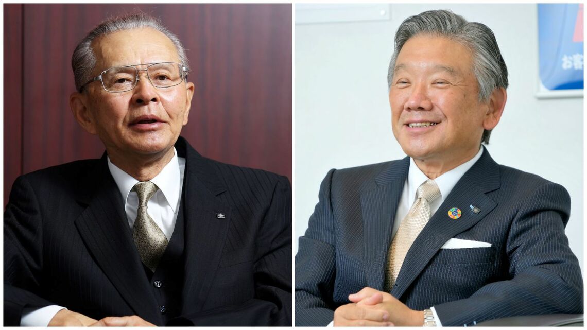 大成建設の山内・元会長と相川社長