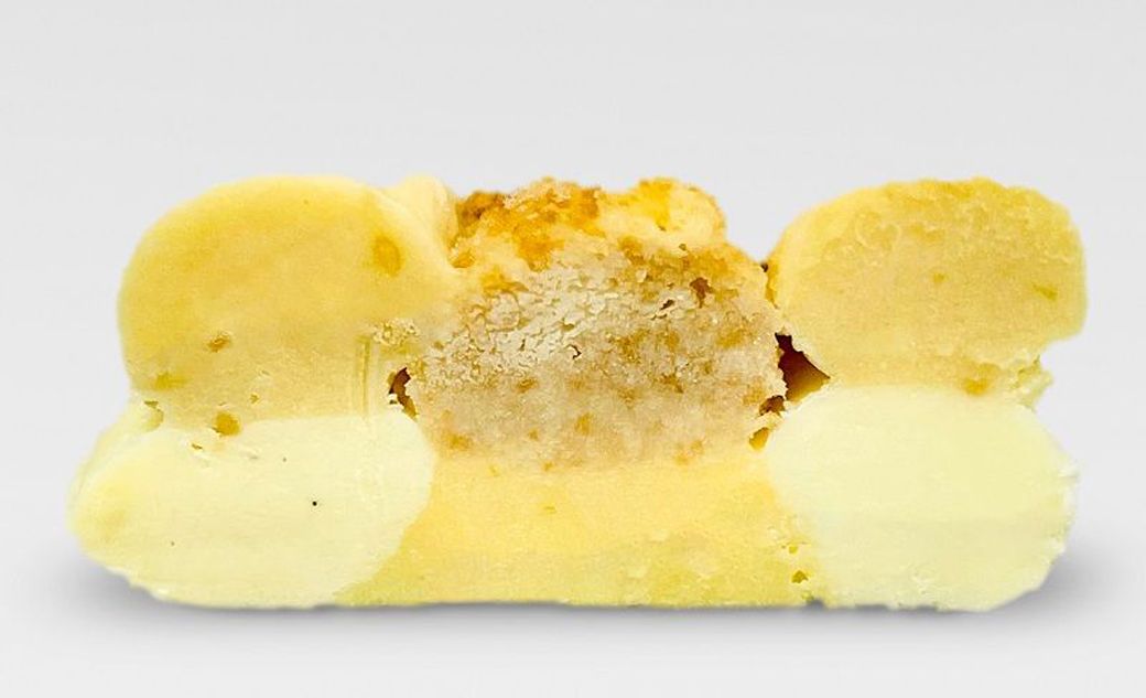 Toporogyで5種類のバタークリームと1種類のスポンジケーキを射出したサンプル（写真：ナショナルデパート）