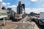 上福岡駅北側の眺め