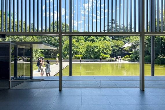 東京国立博物館法隆寺宝物館内側