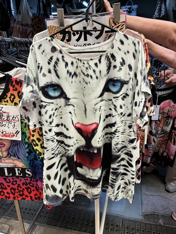 ホワイトチーター柄カットソー
