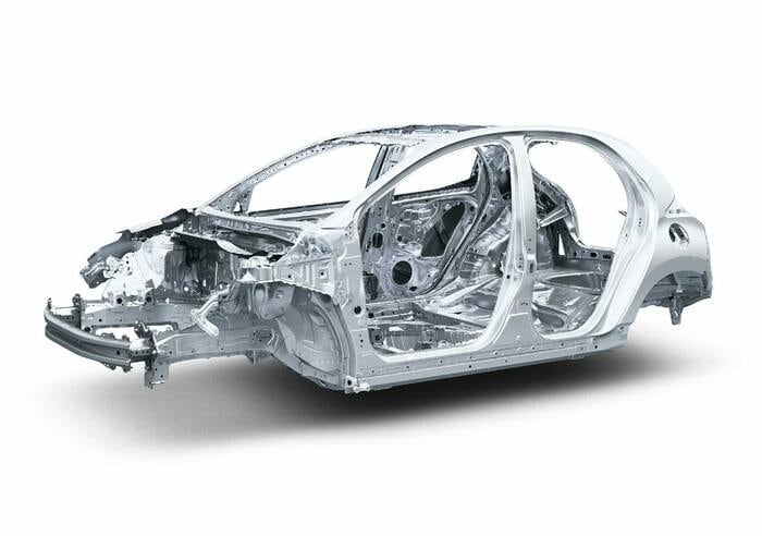 トヨタ「ヤリス」のプラットフォーム（写真：トヨタ自動車）