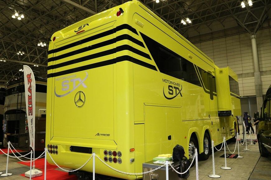 STX Motorhomeのディテールや情報（筆者撮影）