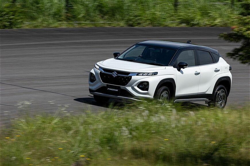 スズキ新型SUV「フロンクス（プロトタイプ）」のディテール（写真：三木宏章）