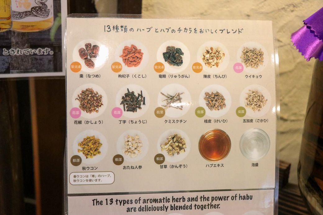 13種類のハーブがブレンドされている（筆者撮影）