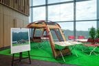 テントを設置した展示ブース
