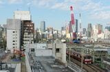高輪ゲートウェイ駅方面＝2022年11月（記者撮影）