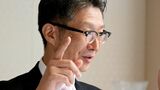 インタビューに答える東芝の島田太郎社長