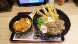 資さんうどん 肉ごぼ天うどん・カツとじ丼