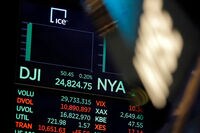 米国株式市場は小幅高､金融株が上昇　 新規失業保険申請件数は24万5000件