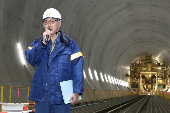 リニアトンネル工事 JR東海担当者