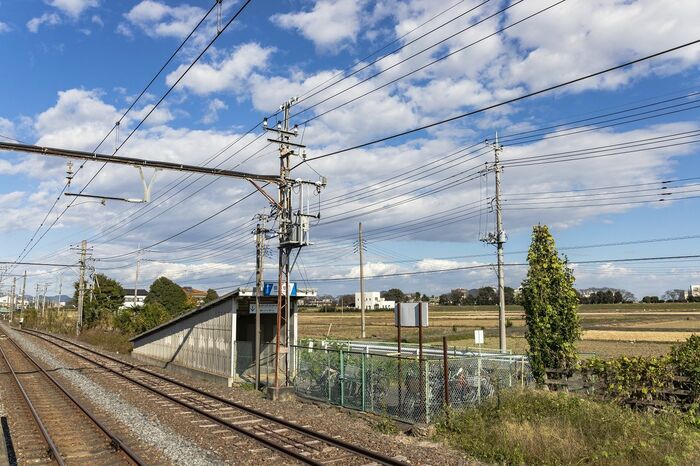 田島駅もホームへは地下通路で連絡